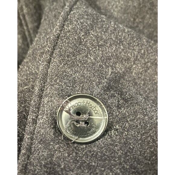 Newport Harbor Wool Cashmere Blend Gray Overcoat Jacket Waterproof Size XL - Picture 10 of 10